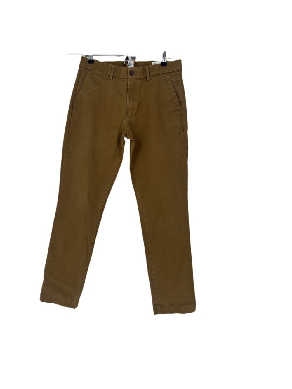 Gap Chino Pants Mens 31x30 Brown Slim Fit Straight Leg Stretch Business Casual